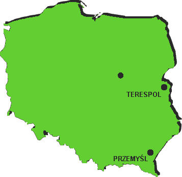 mapka Polska egzotyczna - rowerem wzdu granicy 2009