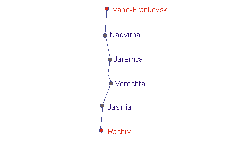 trasa: Ivano-Frankovsk - Rachov